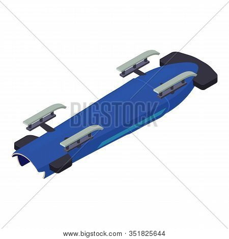 Sport Bobsleigh Icon. Isometric Of Sport Bobsleigh Vector Icon For Web Design Isolated On White Back