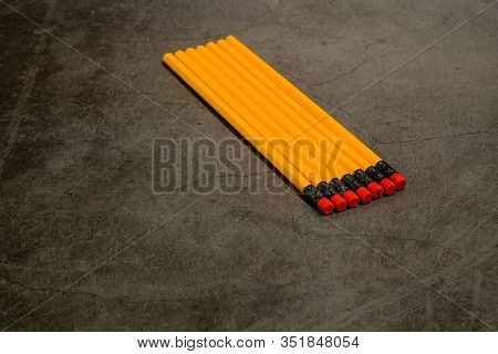 Unsharpened Yellow Number 2 Pencils