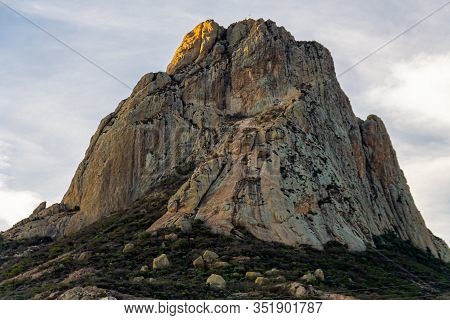 Peña De Bernal In Queretaro Mexico. The Third Largest Monolith In The World.