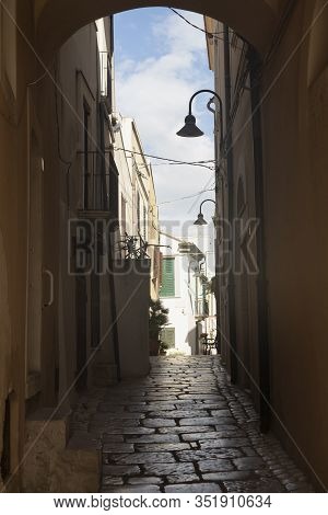 Termoli, Campobasso, Molise, Italy, Street Of The Historic Town