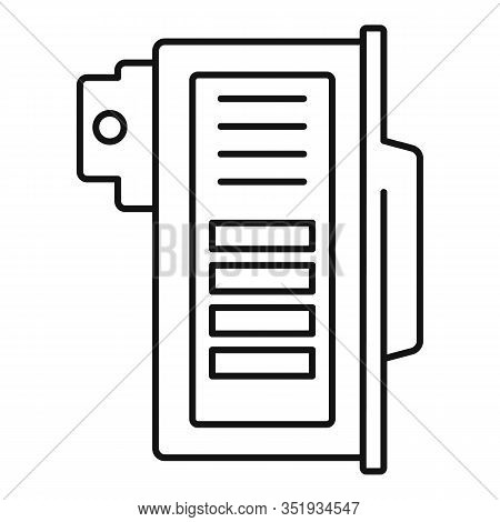 Color Cartridge Icon. Outline Color Cartridge Vector Icon For Web Design Isolated On White Backgroun