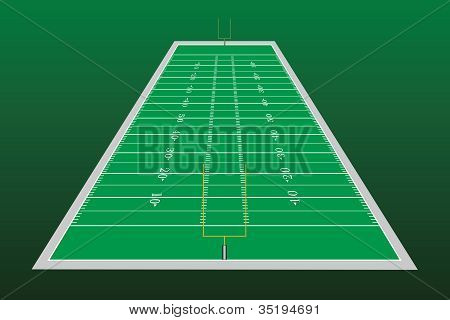 Perspectiva de campo de fútbol