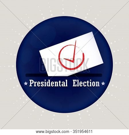 Election Day In United States. Presidental Election. 2020 - Vector