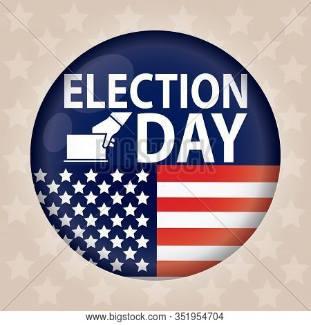Election Day In United States. Presidental Election. 2020 - Vector