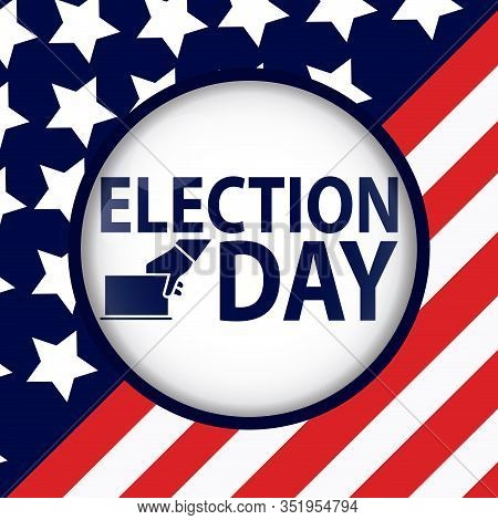 Election Day In United States. Presidental Election. 2020 - Vector