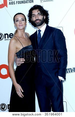 LOS ANGELES - FEB 9:  Emily Baldoni, Justin Baldoni at the 28th Elton John Aids Foundation Viewing Party at the West Hollywood Park on February 9, 2020 in West Hollywood, CA