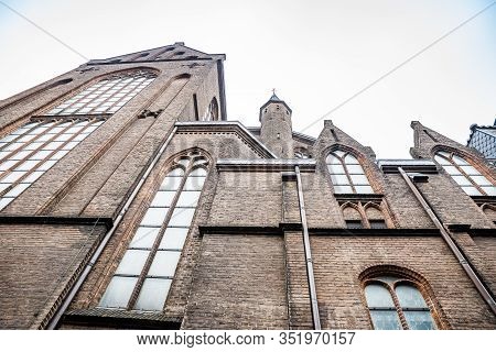 Utrecht, Netherlands - January 07, 2020.  Catholic Church St. Willibrords