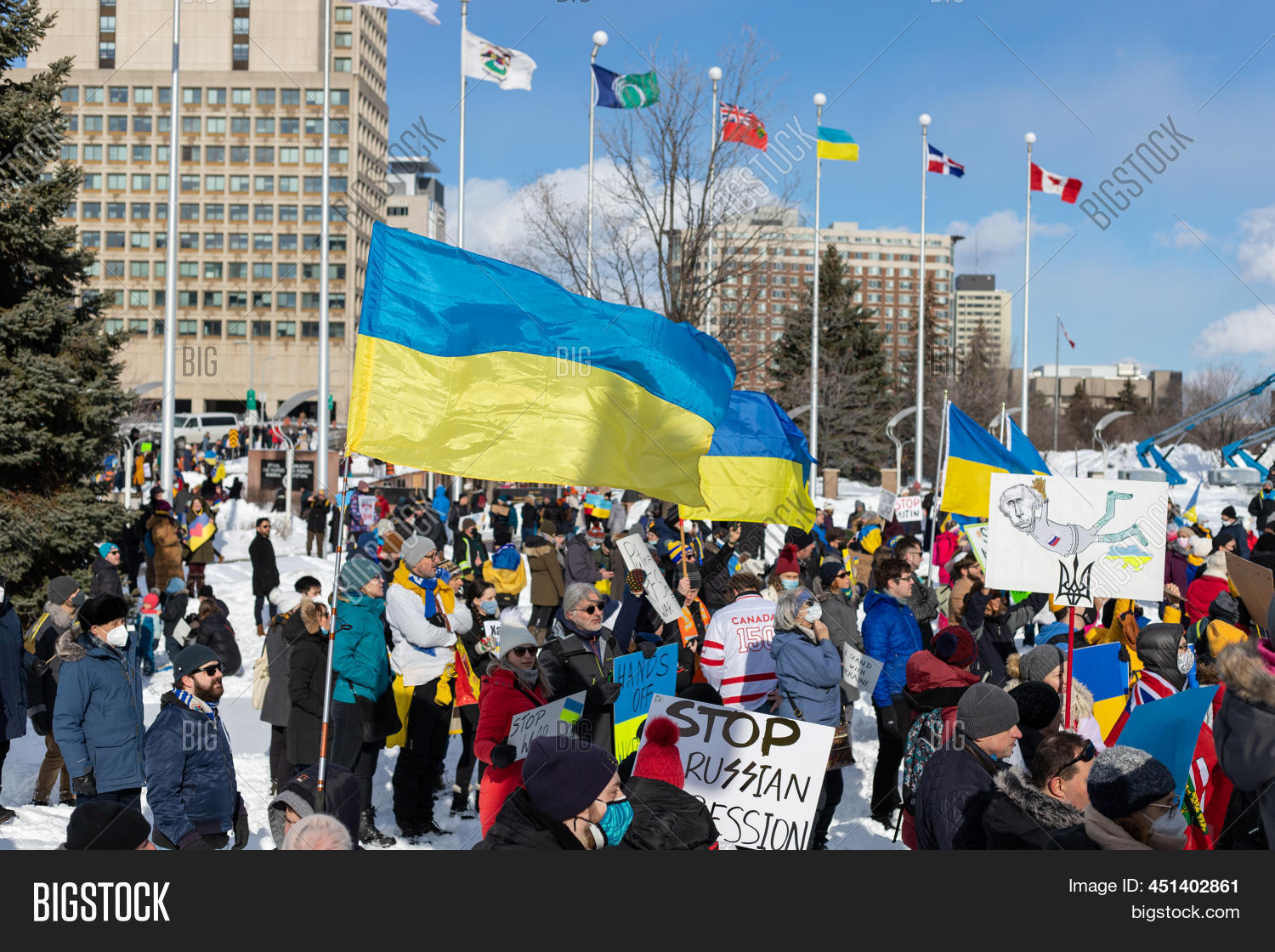 Ukraine Rally Rally Support Ukraine Image & Photo (Free Trial) | Bigstock