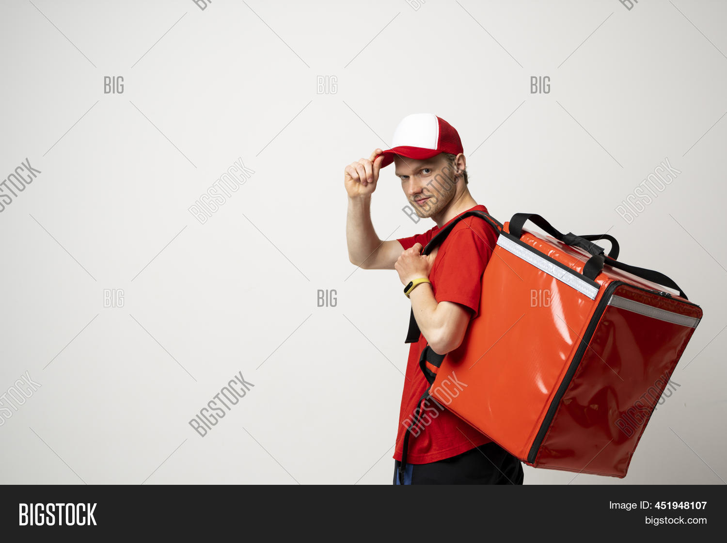 Young Courier Thermal Image & Photo (Free Trial) Bigstock