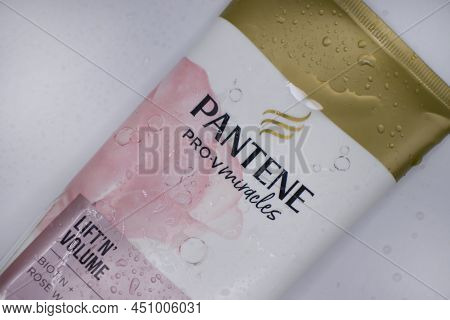 March 6, 2022 Ukraine City Of Kyiv, Packaging Of Pantene Shampoo From Procter Gamble