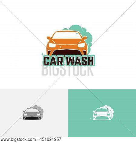 Clean Car Wash Carwash Soap Foam Spotless Auto Service Logo
