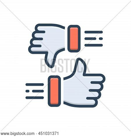 Color Illustration Icon For Probably Perhaps Maybe Presumably Perchance Seemingly Possibly Like Unli