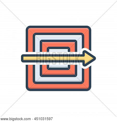 Color Illustration Icon For Typically Usually Routinely Puzzle Often Consistently Generally Common I