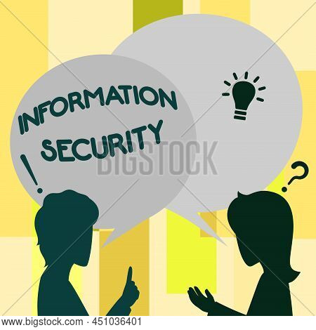 Text Sign Showing Information Security. Business Approach Infosec Preventing Unauthorized Access Bei