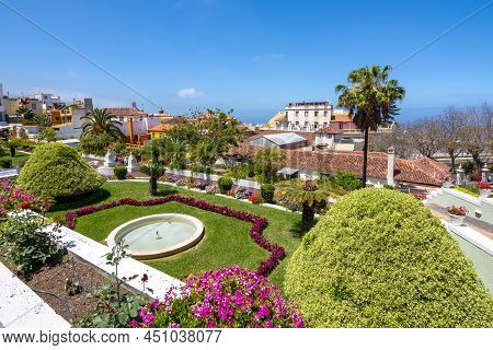 Jardines Del Marquesado De La Quinta Roja Garden In La Orotava, Tenerife, Canary Islands, Spain
