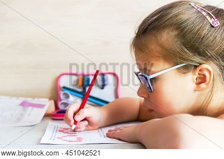 You Can Study At Home, The Main Thing Is The Pencil Case Is Always With You, I Love School And Educa