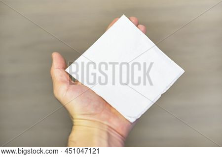 A Helping Hand Always Holds Out A Napkin To Patient