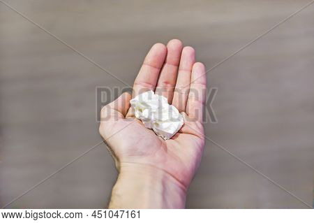 A Helping Hand Always Holds Out A Napkin To Patient