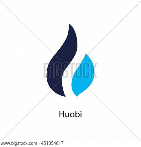 Huobi Cryptocurrency Icon - One Of The Largest And Most Trusted Exchanges. Vector Illustration
