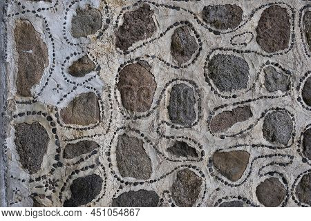 Background Of Stone And Biton With Simple Decor