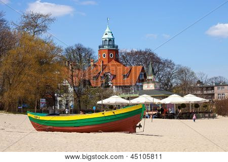 Presso la spiaggia di Sopot, Polonia