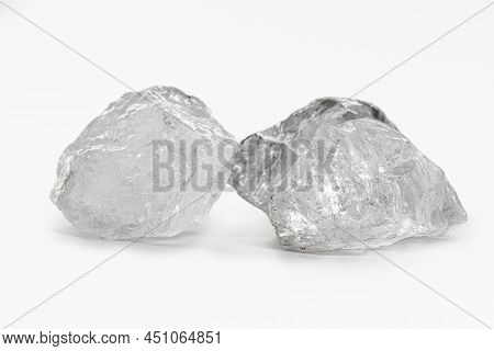 Potassium Perchlorate Crystal, Isolated Background, Chemical And Industrial Use Crystal