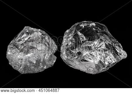 Potassium Perchlorate Crystal, Isolated Background, Chemical And Industrial Use Crystal