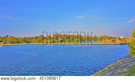 Beautiful Landscape View Of Krs Dam View From Brindavan Gardens. Perfect Picnic Spot Or Weekend Gate