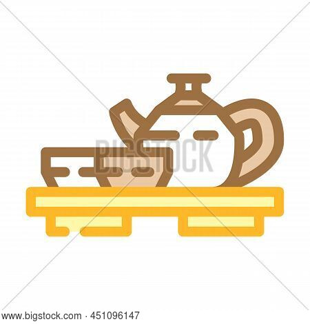 Tea Chinese Color Icon Vector. Tea Chinese Sign. Isolated Symbol Illustration