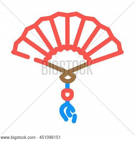 Fan Accessory Color Icon Vector. Fan Accessory Sign. Isolated Symbol Illustration