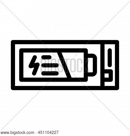 Uninterruptible Power Supply Line Icon Vector. Uninterruptible Power Supply Sign. Isolated Contour S