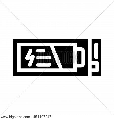Uninterruptible Power Supply Glyph Icon Vector. Uninterruptible Power Supply Sign. Isolated Contour 