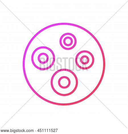 Acne Gradient Linear Vector Icon. Dermatology Problem. Skin Irritation And Pimples. Puberty Skin Iss
