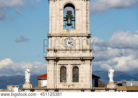 Architecture Detail Of The Church Of The Carmelites (igreja Do Carmo) In Braga