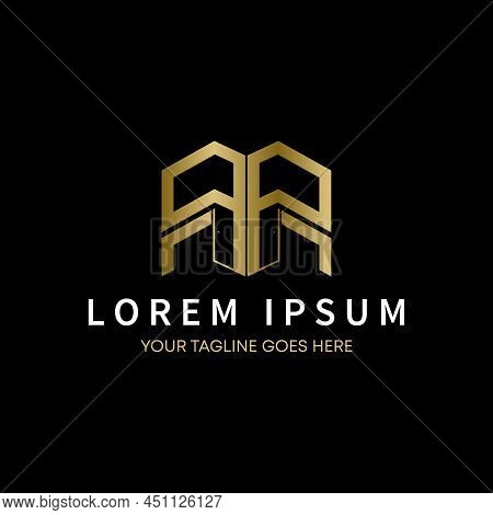 Unique And Simple Letter Or Word Rr Or Double R Font With 2 Windows Image Graphic Icon Logo Design A