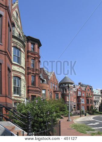 DC Victoriaanse rij huizen Streettall