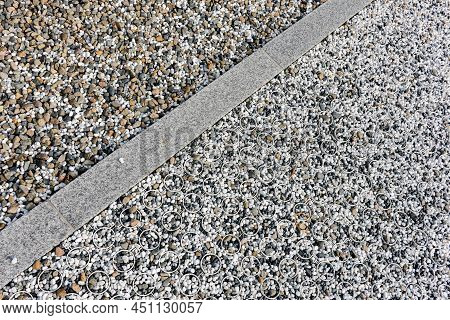 Details Of The Explanade In Front Of The Izumo Taisha Main Temple. Izumo, Japan.