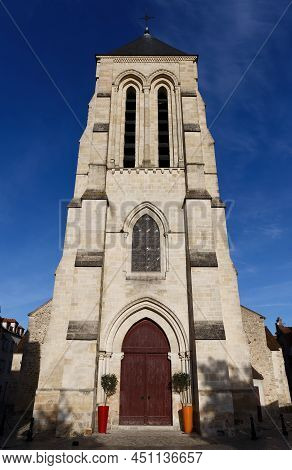 Saint Spire Corbeil Cathedral Is A Roman Catholic Church Located In The Town Of Corbeil-essonnes, Fr