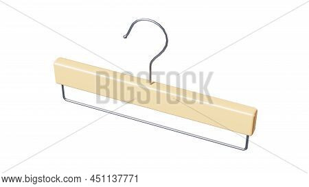 Coat Hanger Isolated On White 3d Render