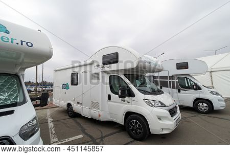 Otopeni, Romania - March 17, 2022: Temporary Accommodation For War Refugee With Children From Ukrain