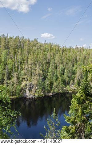View Of The Canyon Lake Julma-olkky, Hossa National Park, Kuusamo, Finland