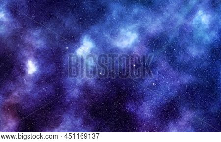 Vulpecula Star Constellation, Night Sky, Cluster Of Stars, Deep Space, fox Constellation  