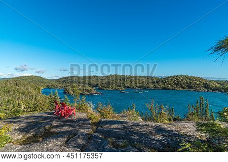 Landscape With Forest In Ontario, Pukaskwa National Park. Canada.