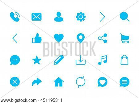 icon set. search icon, phone icon, mail icon, location pin icon contact icon, phonebook icon, cart icon, chat icon, gear icon, navigation icon, truck delivery icon. icon pack isolated on white background, Icons set line for simplify needs, icon