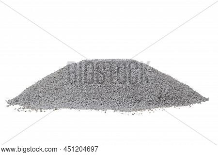 Pile Of Gravel Or Stone For Construction Isolated On White Background Included Clipping Path.