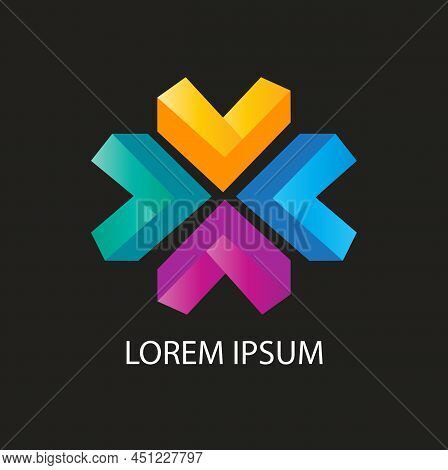 Love Logo Design Concept Vector Illustration, Abstract Heart Logo Creative Vector, Symbo, Icon Desig