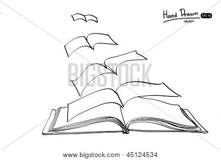 มือสมุดวาดแมลง ภาพเวกเตอร์