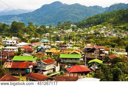 View Of Sagada Village From Luzon Island, Philippines