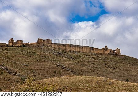 Alcazaba De Reina, Moorish Fortress Over Village Of Reina, Badajoz Province, Extremadura, Spain