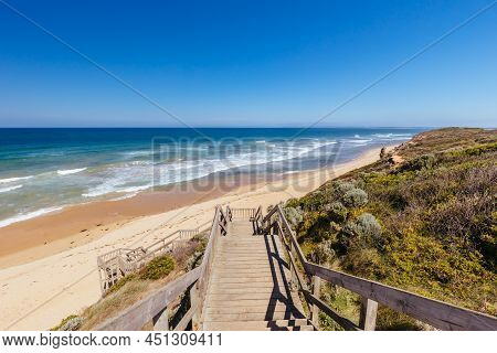 Thirteenth Beach At Barwon Heads In Australia